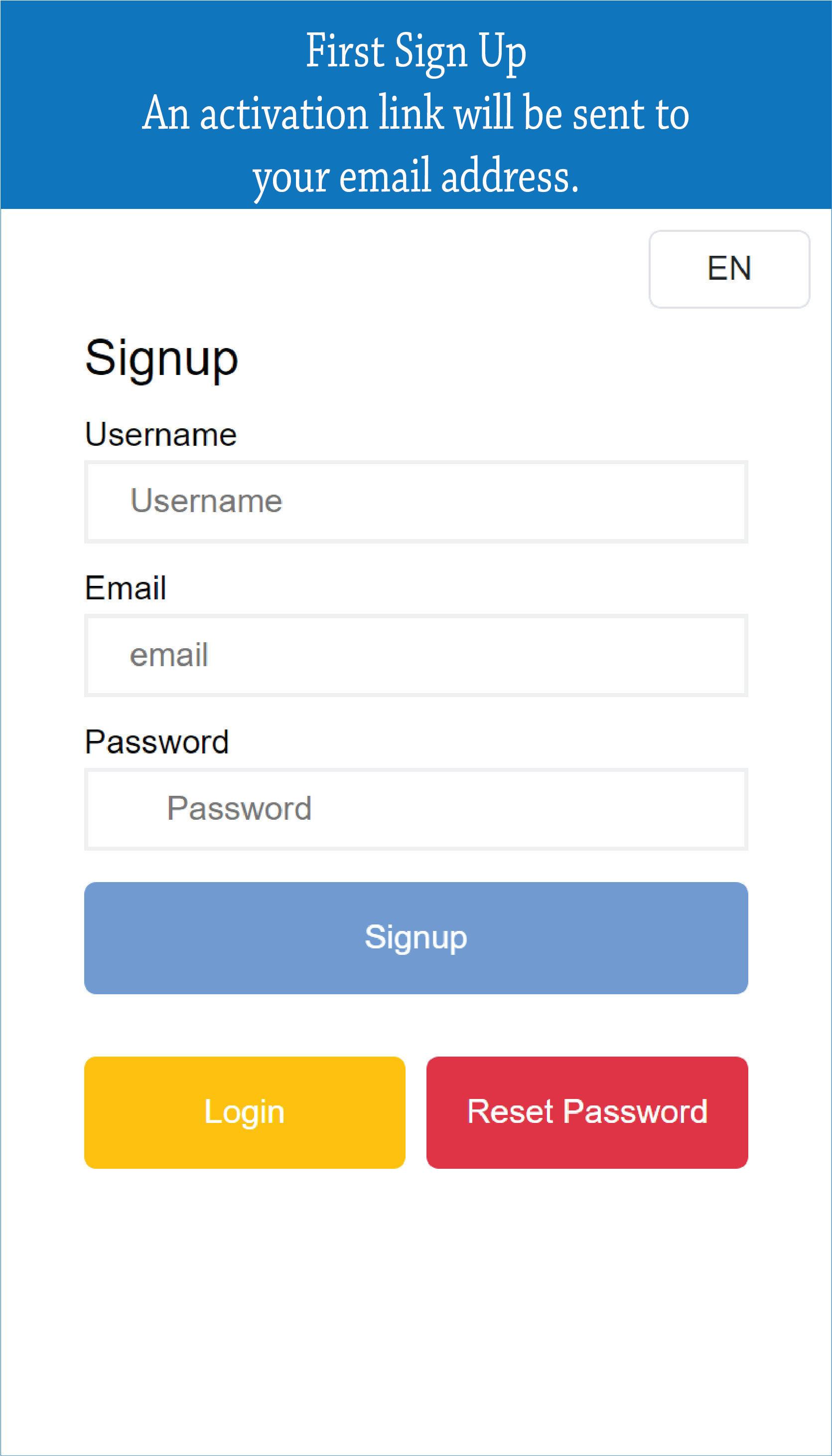 Sign Up