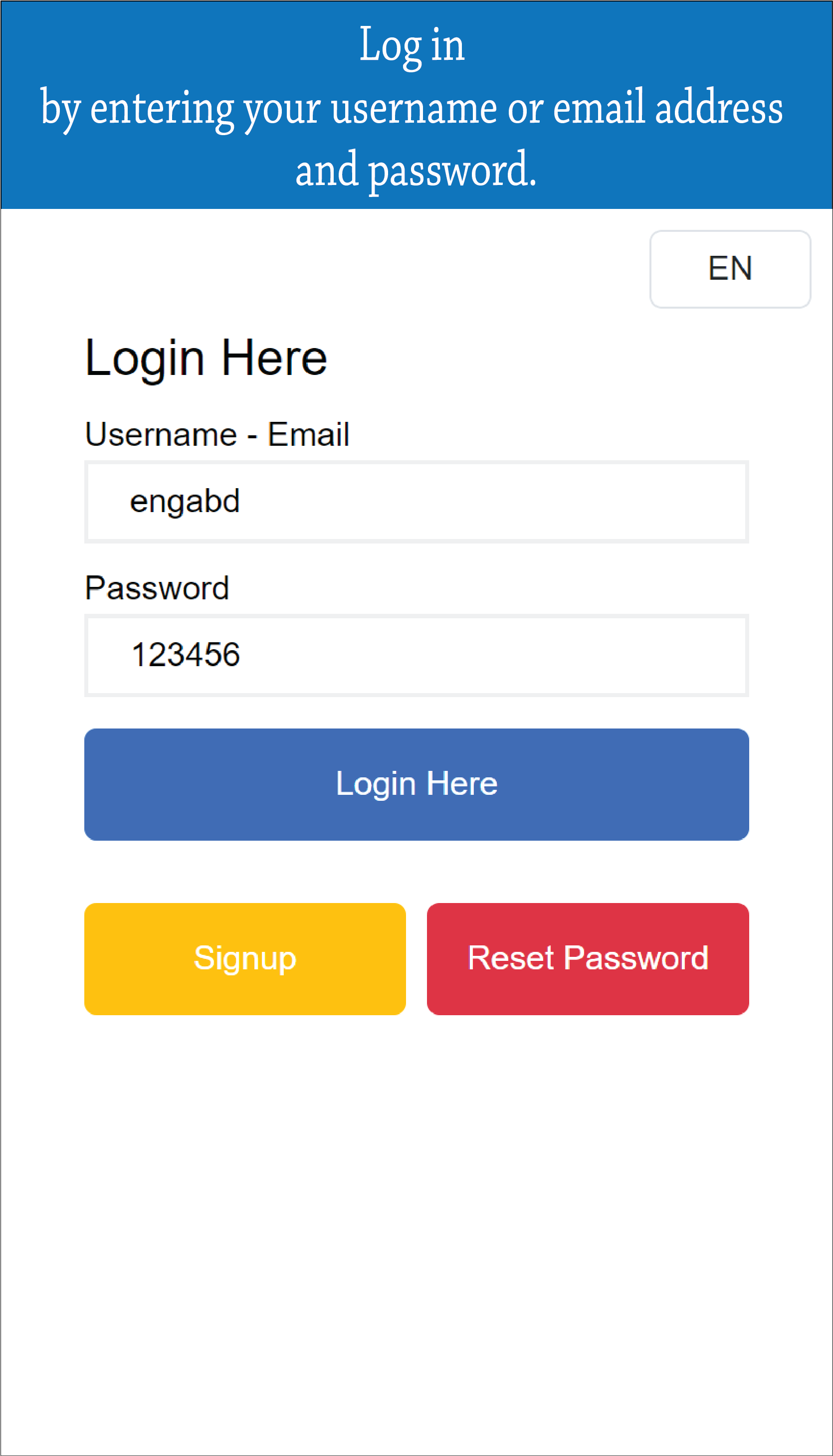 Login