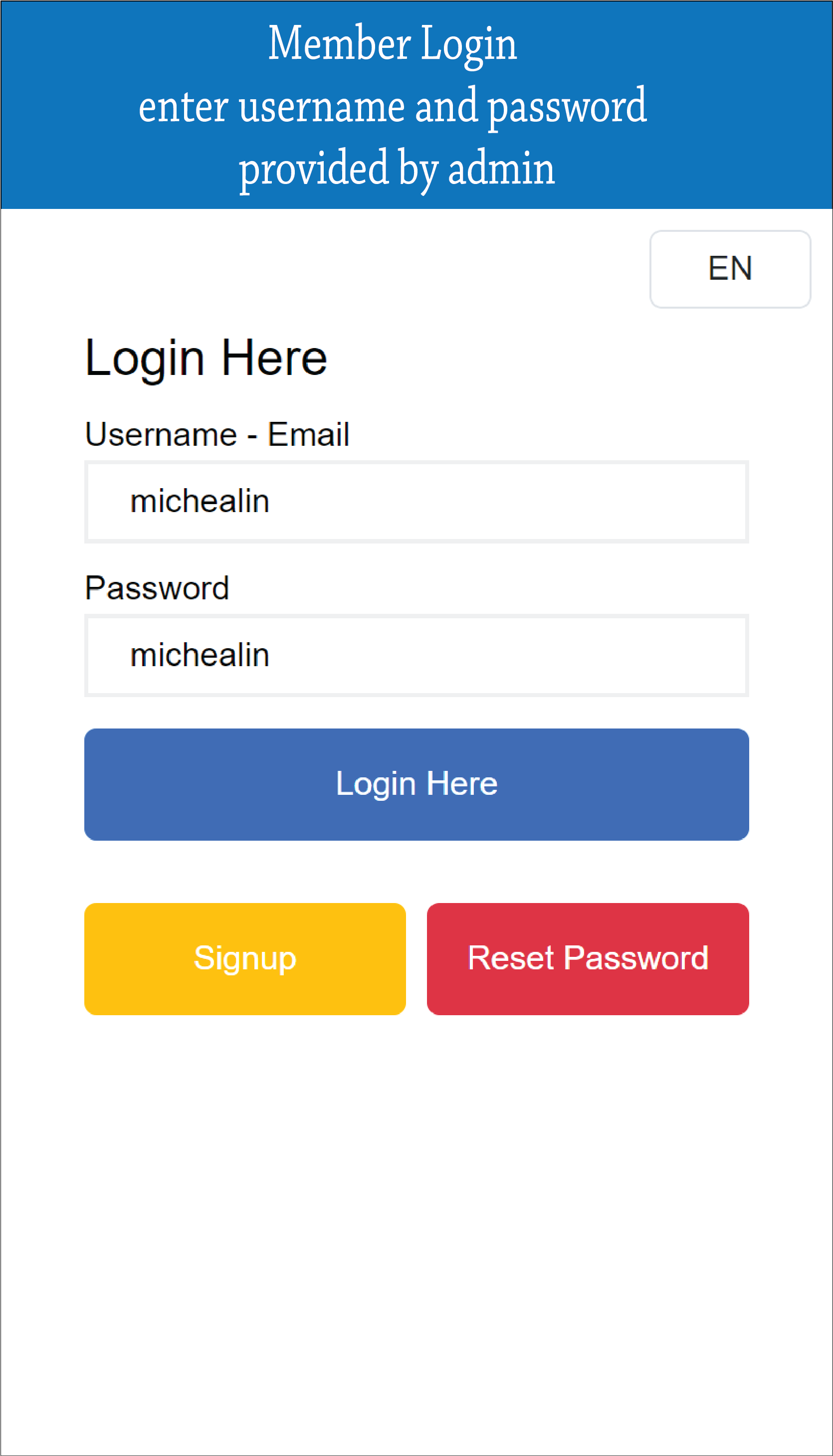 Login